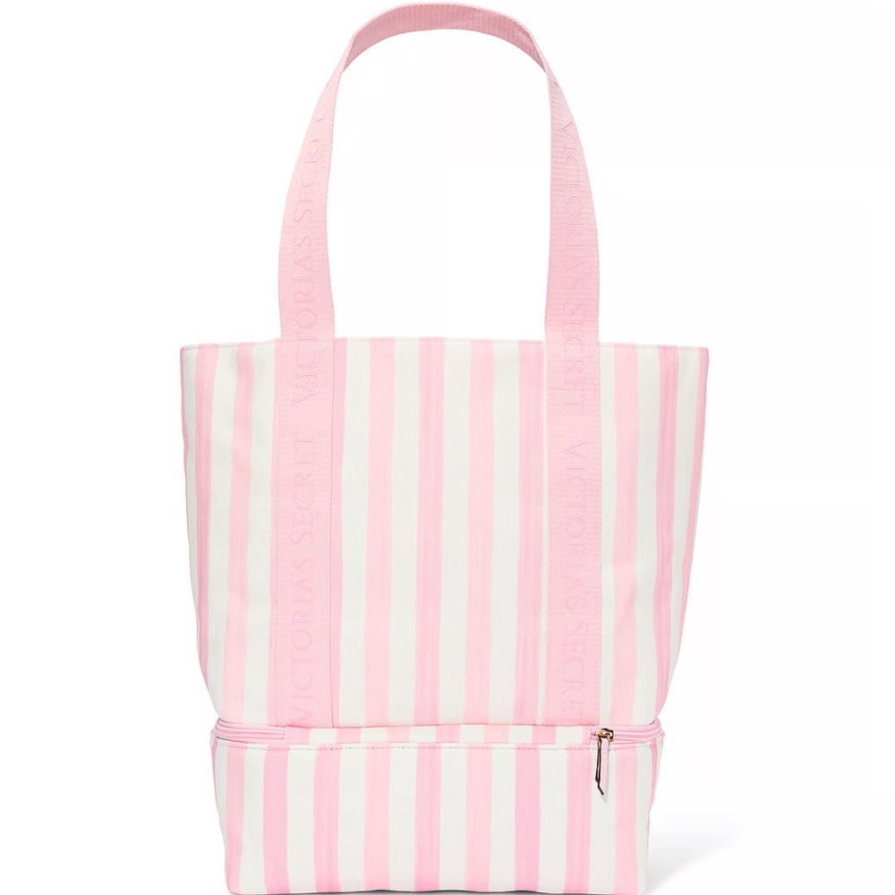 New Victoria’s Secret Cooler Tote Bag- NWT - Pink & White